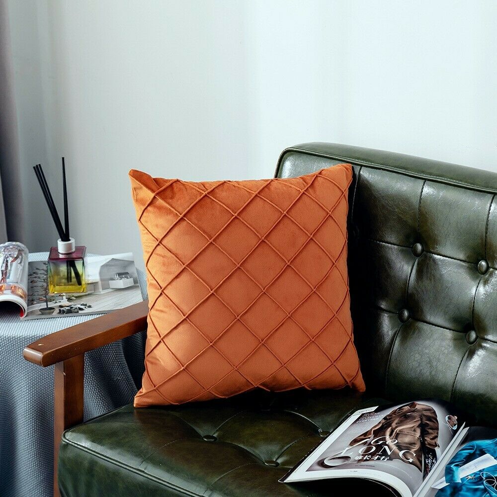 3D Pattern Velvet Cushion Covers 43x43cm (17 X 17 ")-5