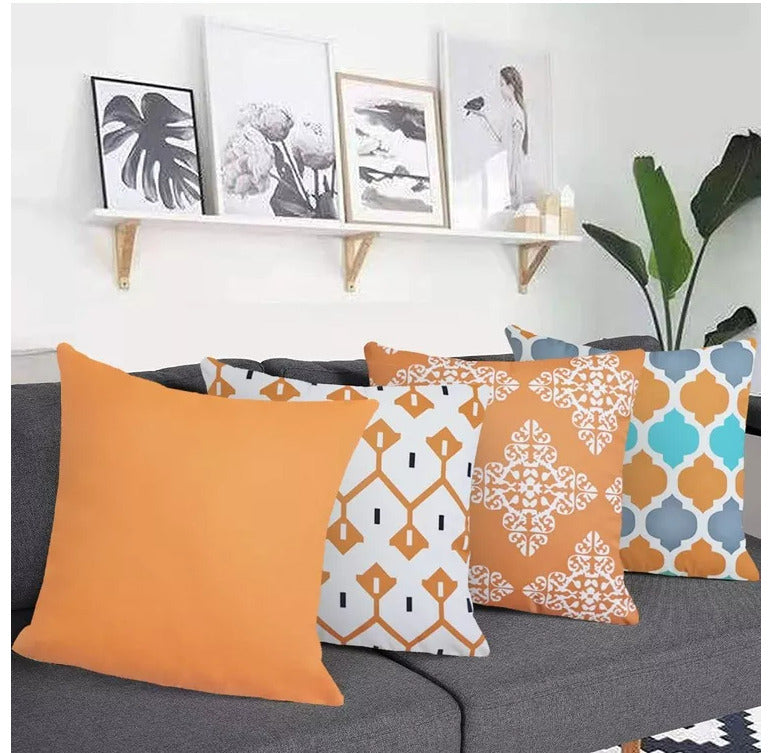 Water Resistant/Outdoor Cushion Covers for Home Garden Outdoor 45x45cm-2