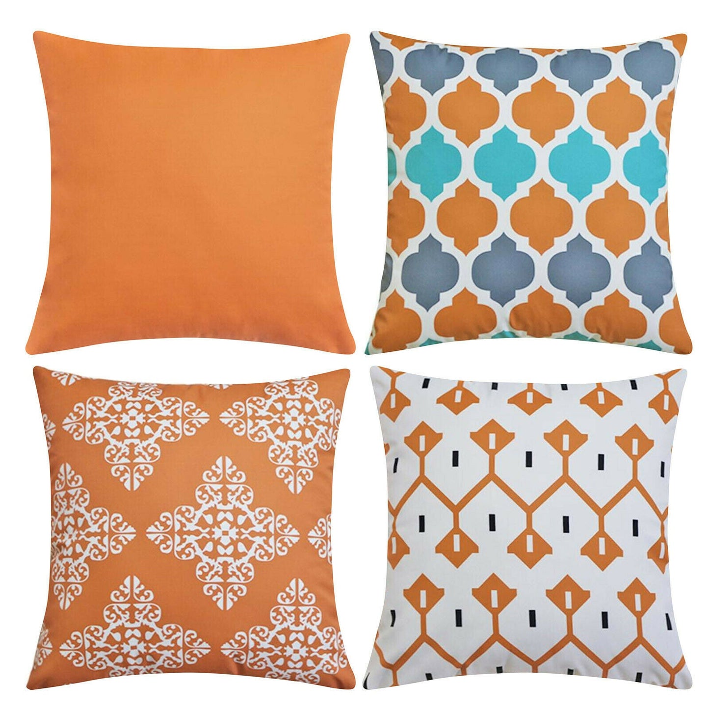 Water Resistant/Outdoor Cushion Covers for Home Garden Outdoor 45x45cm-4