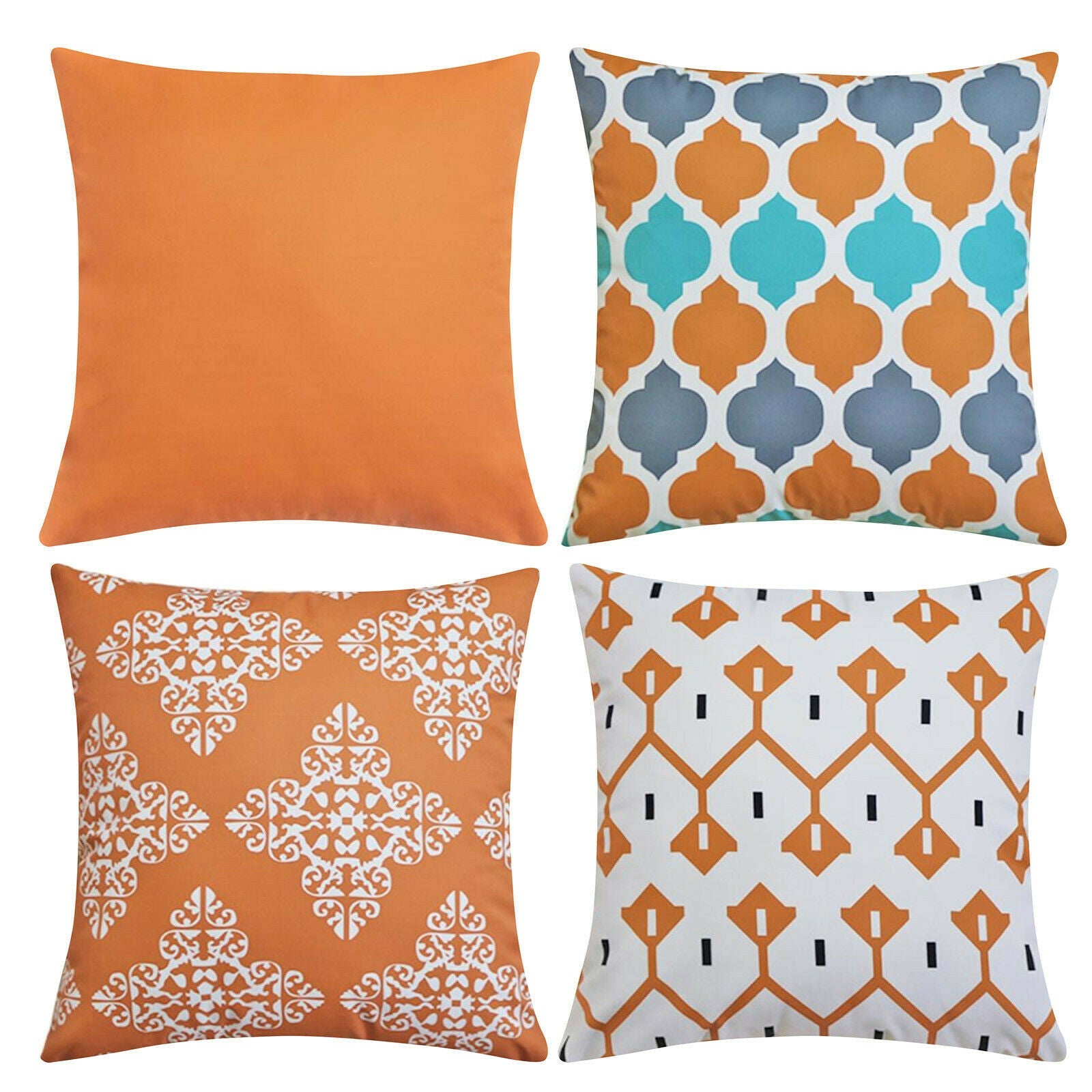 Water Resistant/Outdoor Cushion Covers for Home Garden Outdoor 45x45cm-4