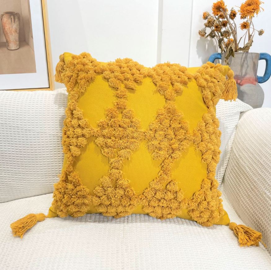 Boho Tufted Tassel Cushion Covers