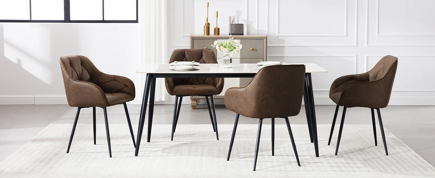 Aurelia Quilted Dining Chair Set of 2