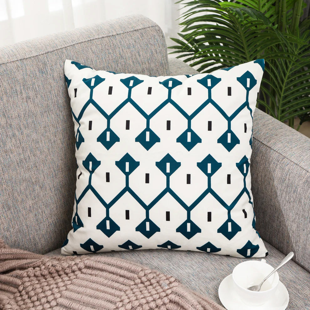 Geometric Patterned Cushion Covers