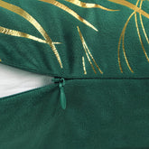 Gold Leaf Pattern Velvet Cushion Covers 45 x 45 cm-4