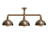 Industrial Retro Texas Style Pipe Lights Semi Flush Brushed copper Metal Ceiling Lamp Shade E27~3596-3
