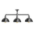 Industrial Retro Texas Style Pipe Lights Semi Flush Brushed copper Metal Ceiling Lamp Shade E27~3596-6