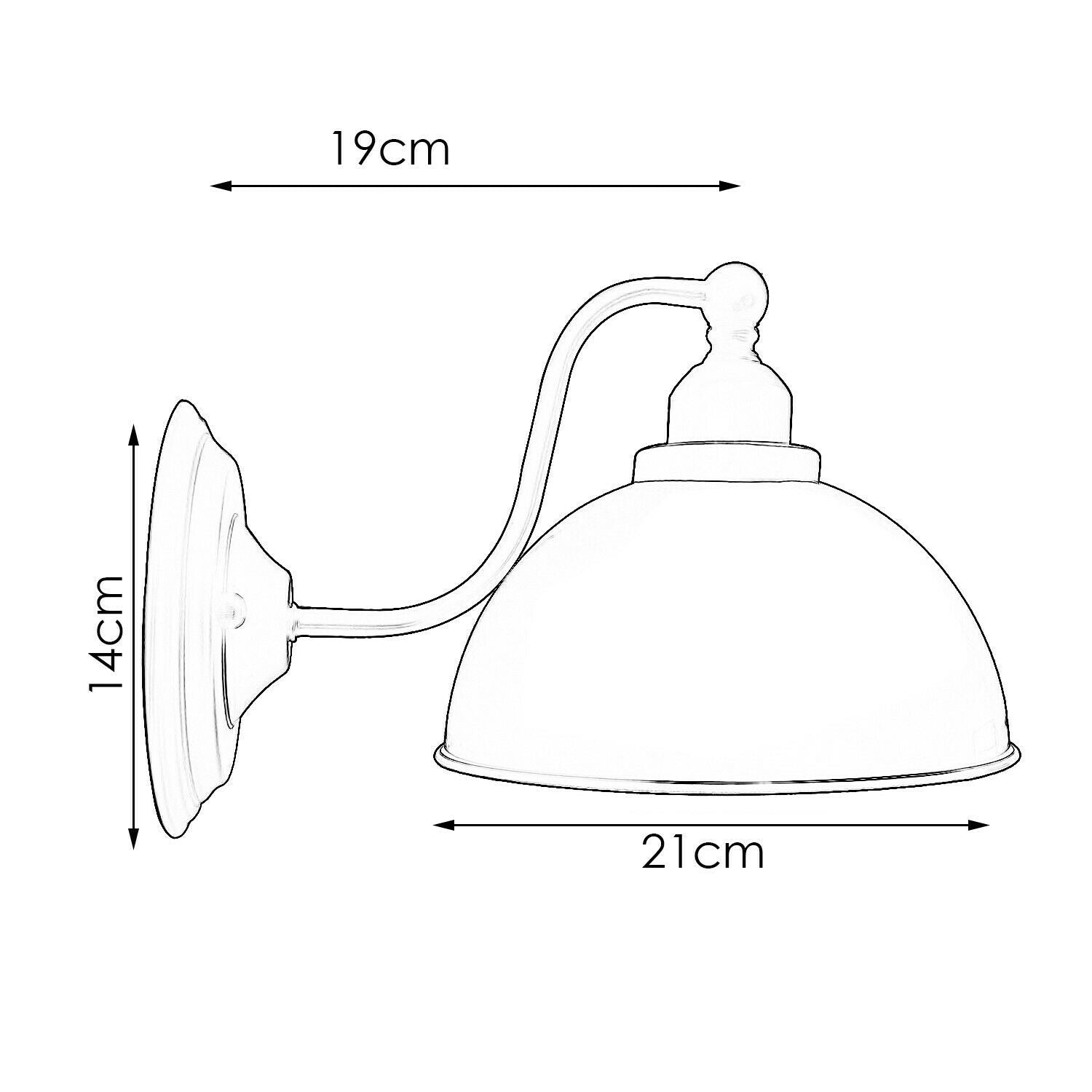 Industrial vintage Retro White Wall Sconces E27 UK Holders~3696-3
