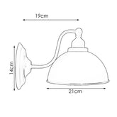Industrial vintage Retro White Wall Sconces E27 UK Holders~3696-3