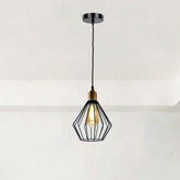 Vintage Retro Ceiling Pendant Light Fitting Wire Cage Lampshades, E27 Holder~4051-2