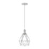 E27 White Hanging Light Cage Shade Loft Style Metal Ceiling Pendant Lamp~4341-1