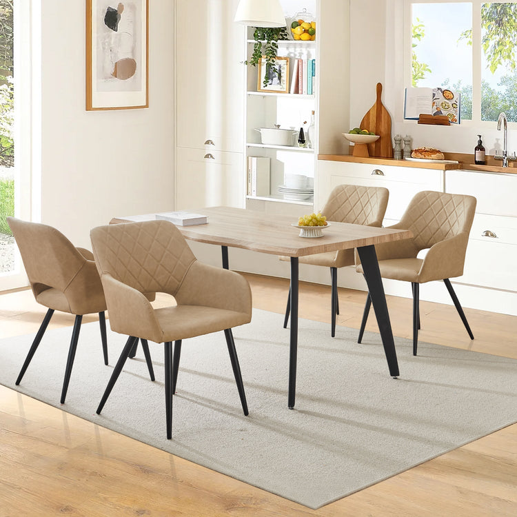 Kieran Faux Leather Dining Chairs [Set of 2]-1