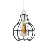 Vase Shape Black Rustic Cage Lampshades Industrial Vintage Style~2850-2