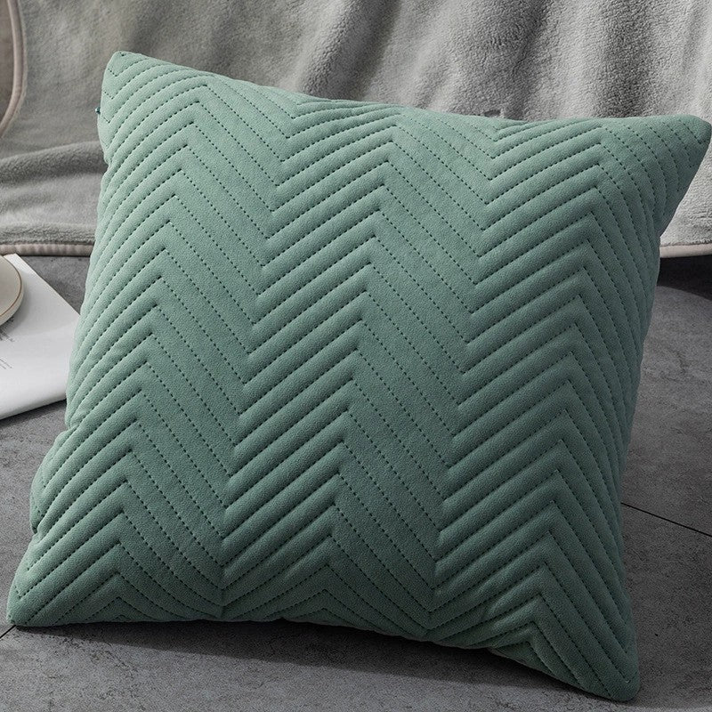Herringbone Velvet Cushion Covers 18 X 18"-8