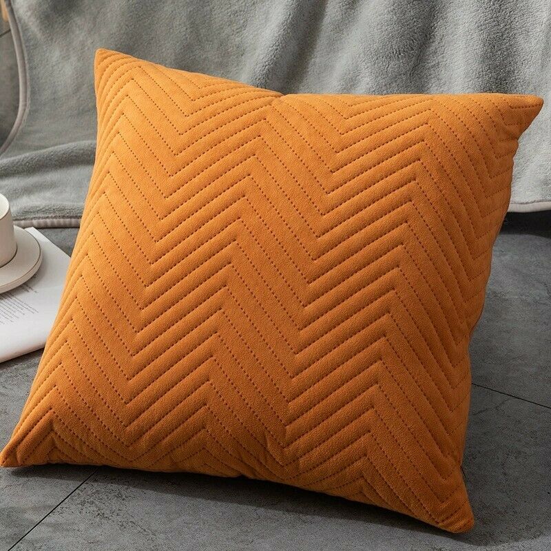 Herringbone Velvet Cushion Covers 18 X 18"-7