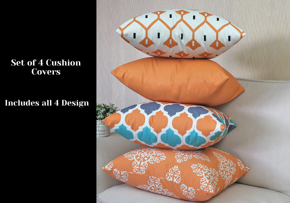 Water Resistant/Outdoor Cushion Covers for Home Garden Outdoor 45x45cm-9