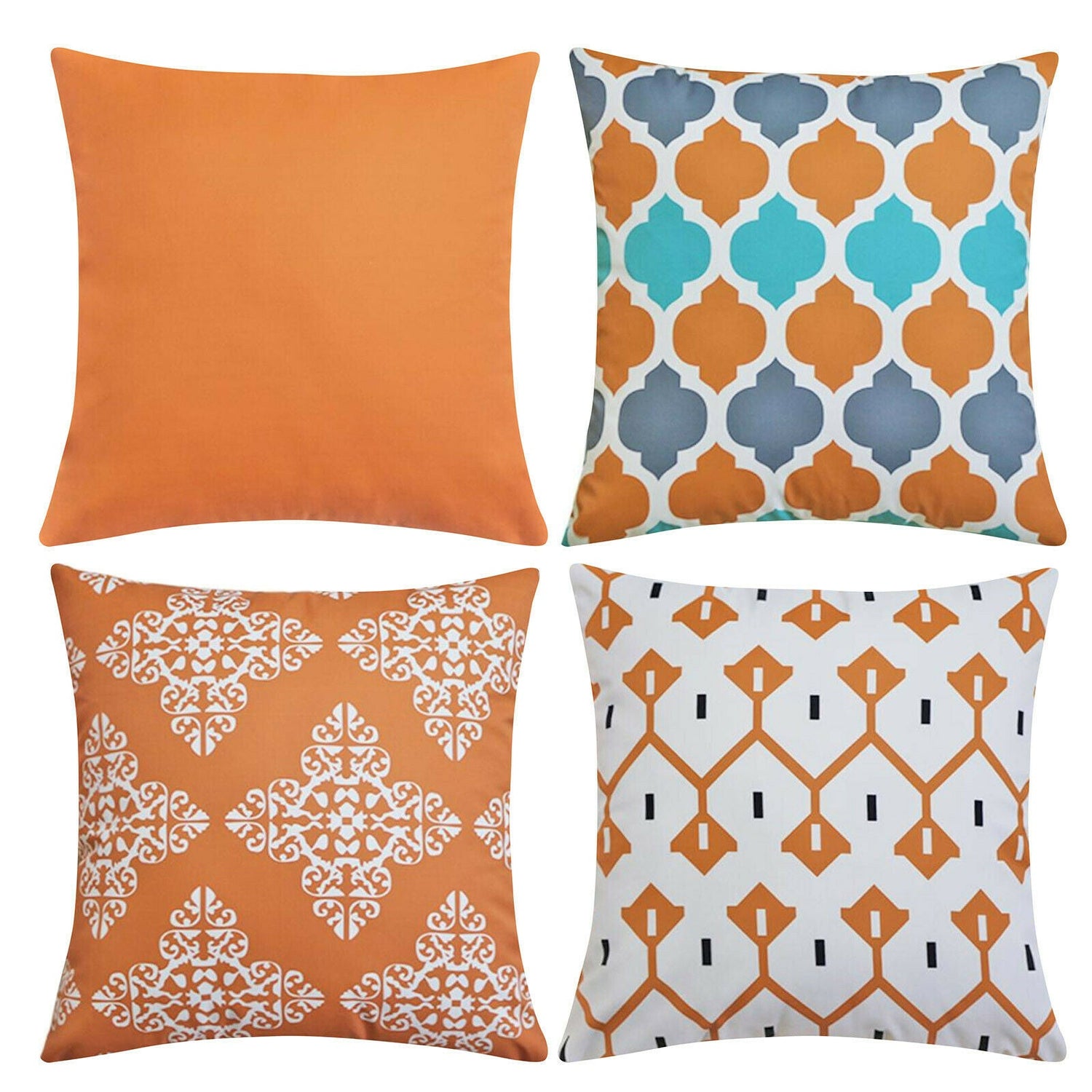 Water Resistant/Outdoor Cushion Covers for Home Garden Outdoor 45x45cm-4