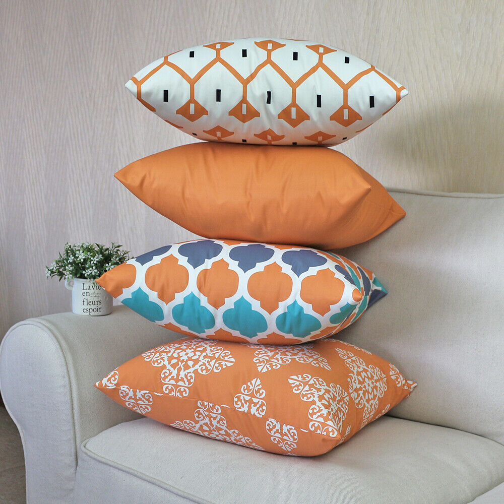 Water Resistant/Outdoor Cushion Covers for Home Garden Outdoor 45x45cm-1