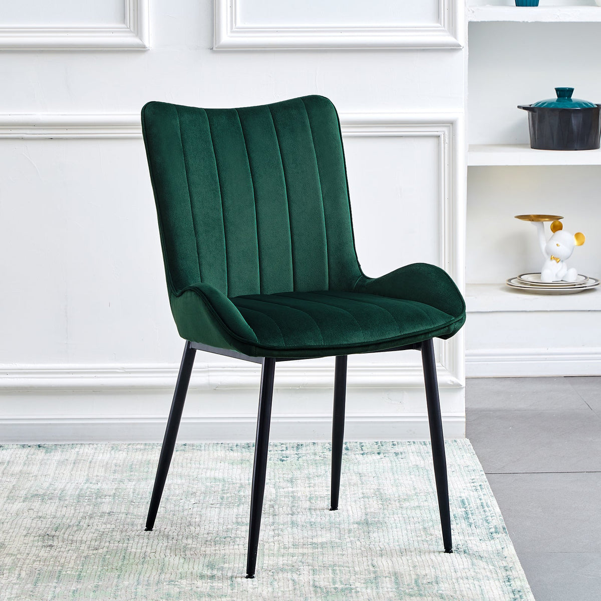 Myra Velvet Dining Chairs [Set of 2]-6