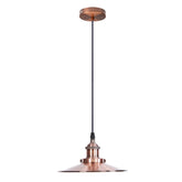 vintage industrial metal retro ceiling pendant light copper shade~1297-8