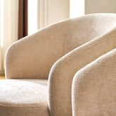 Cleo Cream Swivel Desk Chair-1