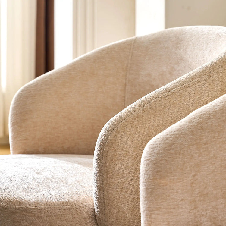 Cleo Cream Swivel Desk Chair-1
