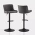 Dundas Faux Leather Bar Stools [Height Adjustable] [Set of 2]-6