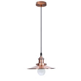 vintage industrial metal retro ceiling pendant light copper shade~1297-12