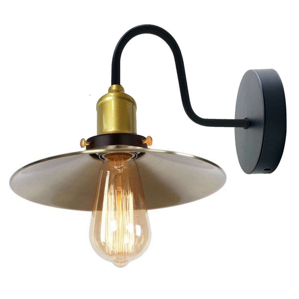 Green Brass Wall Light Lampshade Modern Industrial Wall Lamp~1576-2