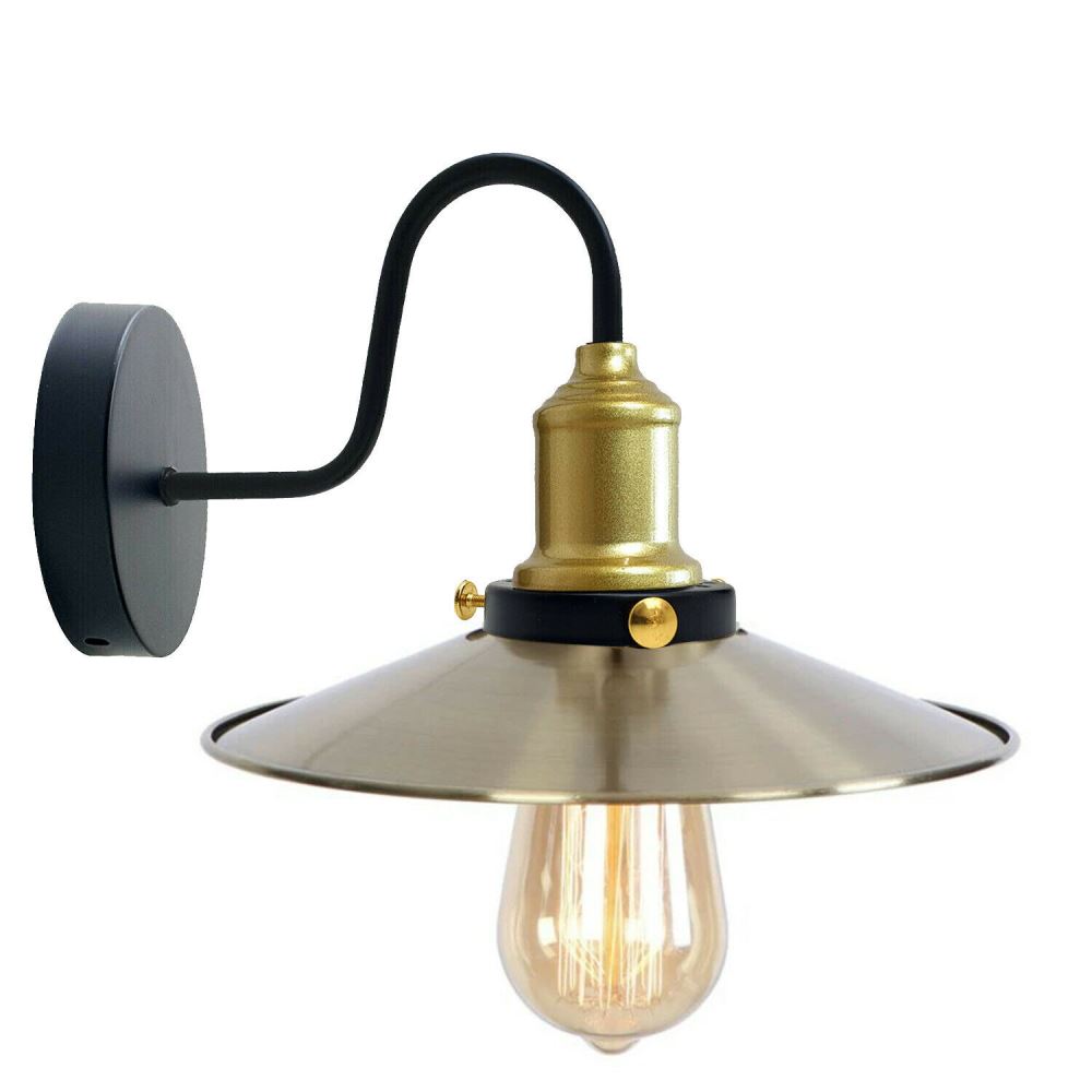 Green Brass Wall Light Lampshade Modern Industrial Wall Lamp~1576-3
