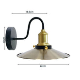 Green Brass Wall Light Lampshade Modern Industrial Wall Lamp~1576-4