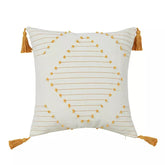 Boho Tassel Style Tufted Square Cushion Covers Home Decoration 45x45cm (18 x 18 Inches)-3