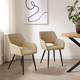 Kieran Faux Leather Dining Chairs [Set of 2]-0