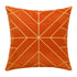 Gold Embroidery Velvet Cushion Cover (18x18" - 45x45 cm) - Orange Colour-0