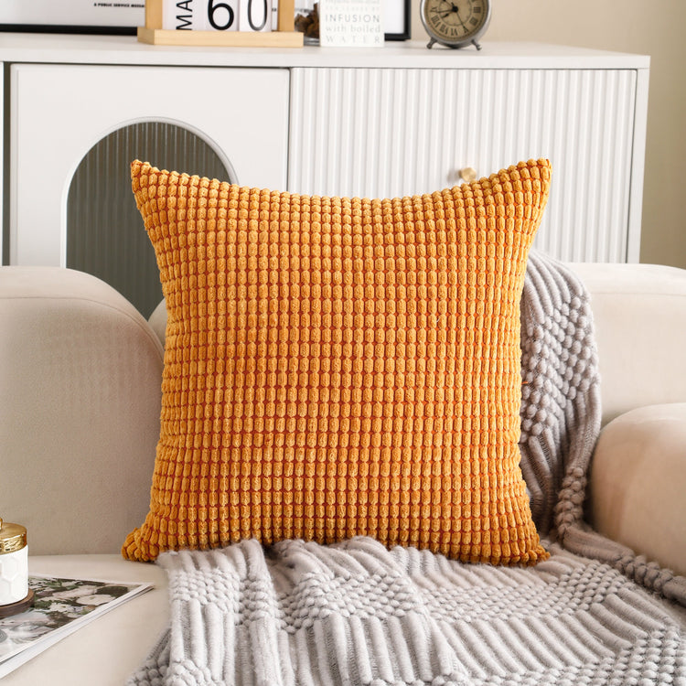 Corn Textured Corduroy Cushion Covers Home Sofa  50x50CM, 30x50CM - 3 Colours-1