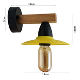 LEDSon industrial vintage Wood Wall Light fixtures E27 Uk Holder ~2511-2