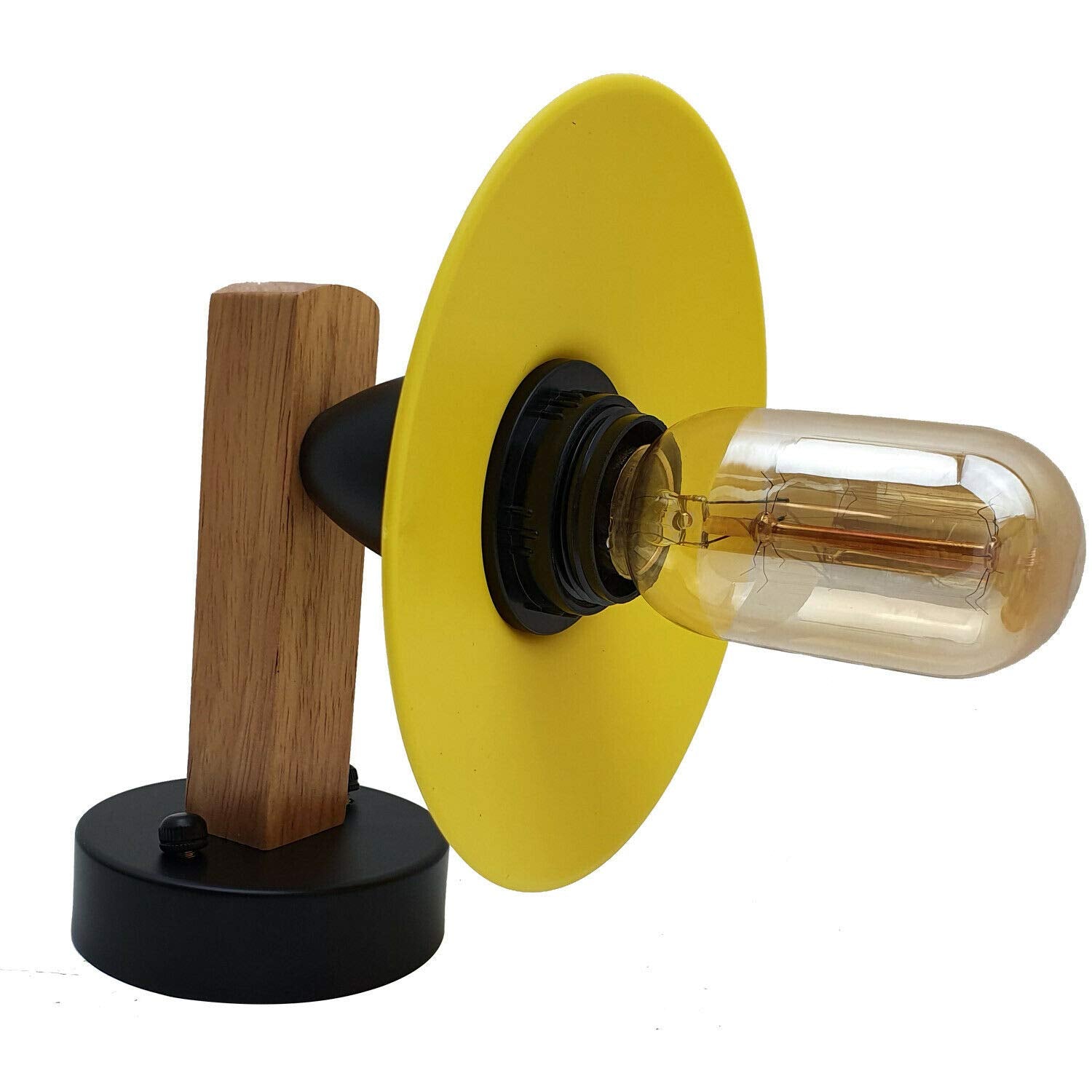 LEDSon industrial vintage Wood Wall Light fixtures E27 Uk Holder ~2511-3