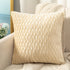 Scissors Pattern Velvet Cushion Covers 45X45CM - Cream Colour-0
