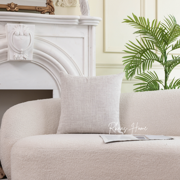 Linen Cushion Covers Home Hotel Sofa 45X45CM - 6 Colours-1