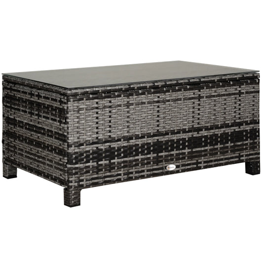 Outsunny PE Rattan Coffee Table