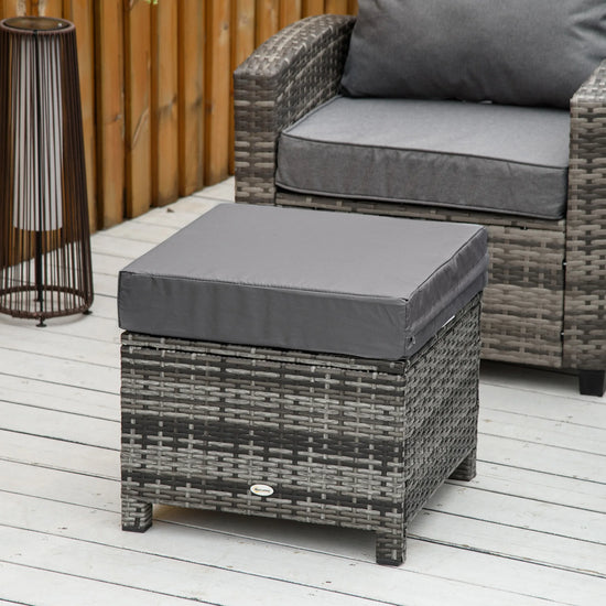 Outsunny Rattan Footstool