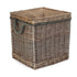 Square Rope Handled Wicker Log Basket-0