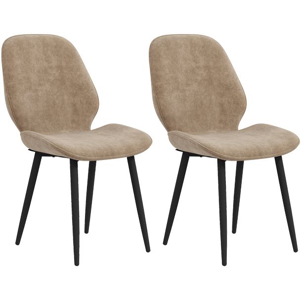 4-Seater Space-Saving Dining Set – Black & Beige