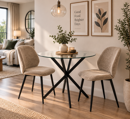 2-Seater Round Table Dining Set