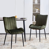 Myra Velvet Dining Chairs [Set of 2]-7