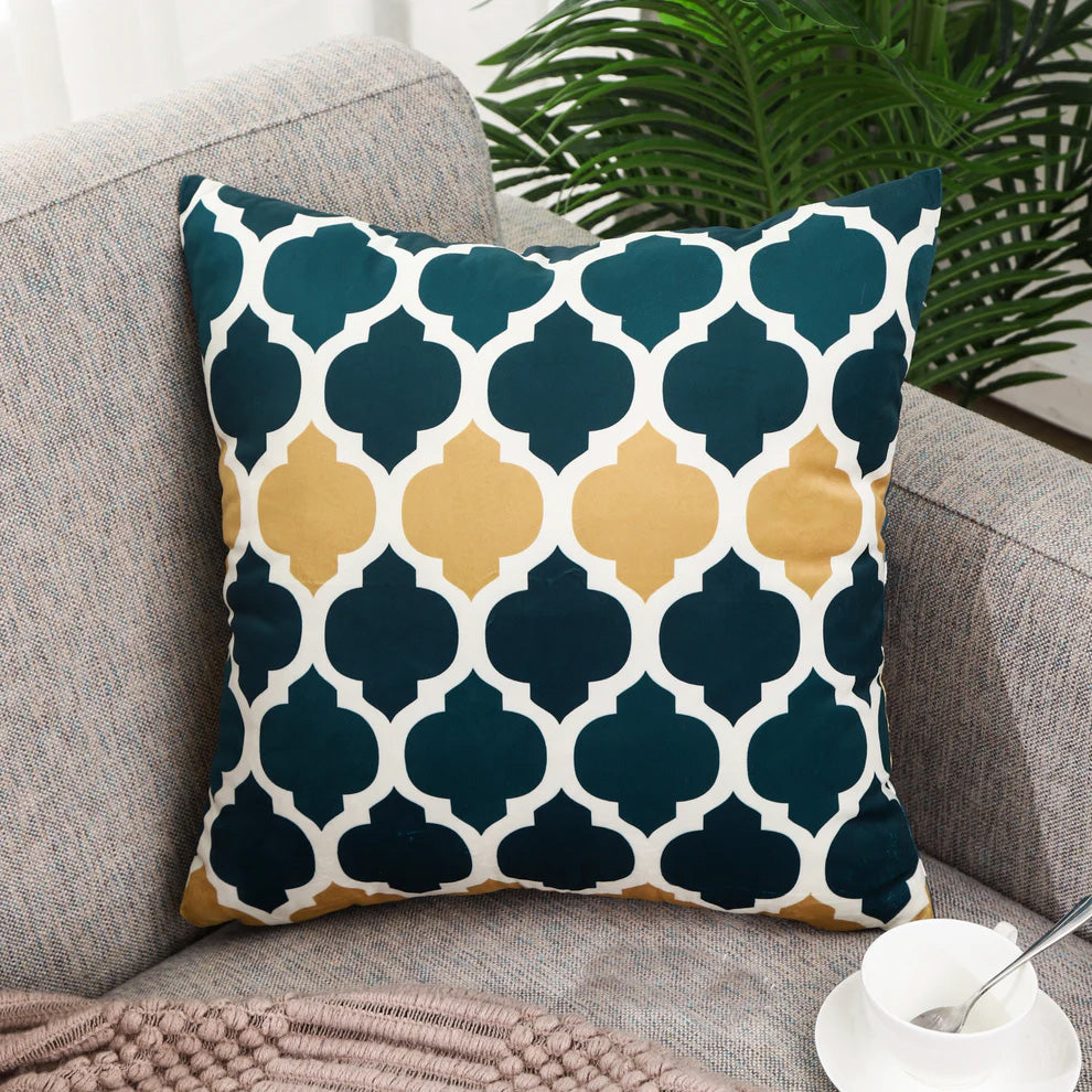 Geometric Patterned Cushion Covers