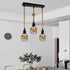 Vintage Industrial E27 3 Head Hemp Rope Pendant Ceiling Light Retro Decor~2230-0