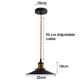 Vintage Pendant Ceiling Wall Light Shade Industrial Chandelier Light Retro Style~2464-1