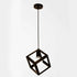 3 Cluster Pendant Light in Black Square Shape ~1256-5