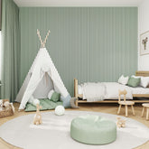 Acoustic Wall Panels in Pastel Green with Black Backing-3