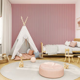 Acoustic Wall Panels in Petal Pink with Black Backing-4